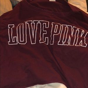 PINK maroon crop top.